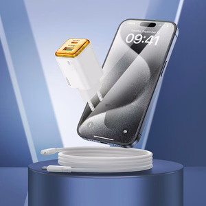 Puhelinlaturi Hoco USB A + USB C QC3.0 PD 3A 20W + kaapeli USB C - Lightning N52 valkoinen