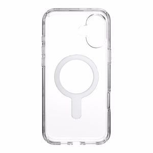 Speck Presidio Perfect-Clear -suojakuori MagSafe- ja ClickLock-tuella iPhone 16 Plus:lle, Clear/Chrome