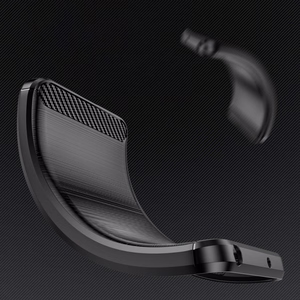 Carbon Case case for Xiaomi Redmi A1+ flexible silicone carbon cover black
