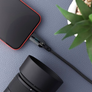 Kaapeli USB C - Lightning Forcell F-Energy PD 3A 27W Digital 1,2 m C276 musta