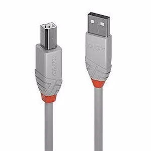 USB 2.0 A-B -kaapeli 2 m / antrasiitinharmaa 36683 LINDY
