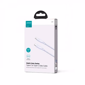 Joyroom Multi-Color Series S-A34 USB-C / USB-C PD 60W kaapeli 1m - violetti
