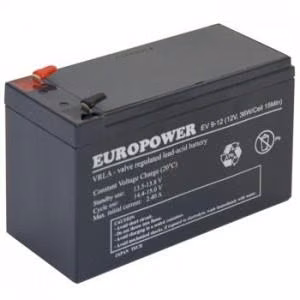 Akku 12V 9Ah VRLA/EV9-12 T2 EUROPOWER EMU