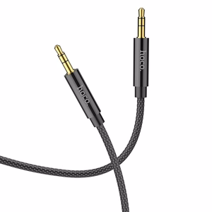 Hoco AUX-kaapeli Jack 3,5mm - Jack 3,5mm 1m UPA19 Musta
