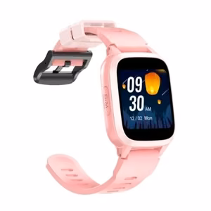 HiSmart Q112A 4G-GPS-älykello lapsille videopuheluilla, vaaleanpunainen