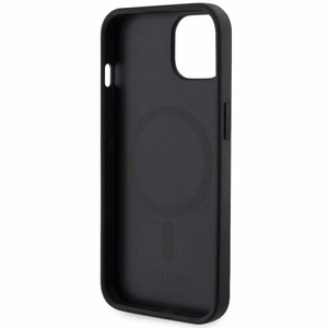 Guess GUHMP14SHGCFSEK iPhone 14 6.1 musta/musta suojakuori GCube Stripes MagSafe