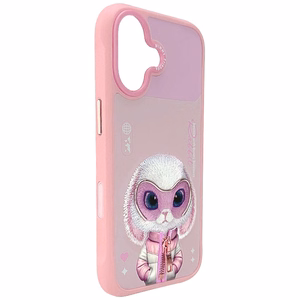 Nimmy Cool&Cute 2.0 Rabbit Suojakuori iPhone 17:lle - Vaaleanpunainen