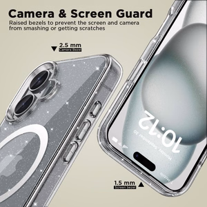 Tech-Protect FlexAir Hybrid MagSafe Suojakuori iPhone 16:lle - läpinäkyvä