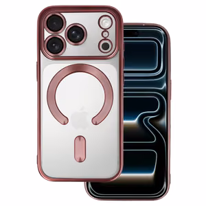 Metallinen Magsafe Suojakuori iPhone 17 Prolle vaaleanpunainen