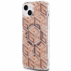 Guess IML GCube MagSafe Suojakuori iPhone 15 Plus / 14 Plus:lle - ruskea