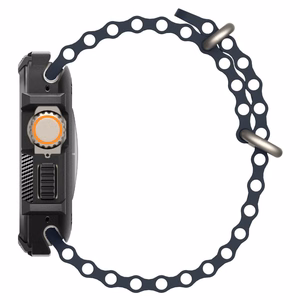 Spigen Rugged Armor -suojakuori Apple Watch Ultra 49 mm -mallille, mattamusta