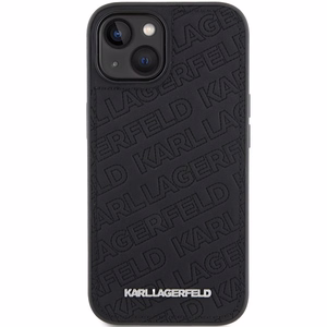 Karl Lagerfeld Suojakuori iPhone 15 6,1 KLHCP15SPQKPMK musta HC QUILTED K PATTERN