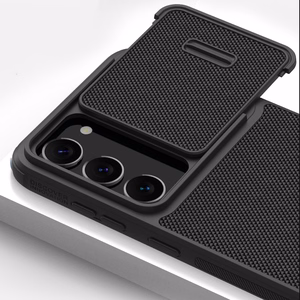 Nillkin Textured S suojakuori Samsung Galaxy S23+:lle panssaroitu kuori kameransuojalla musta