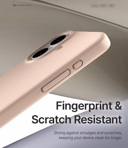 Mercury Pure Magsafe Silicon Suojakuori Apple iPhone 17 vaaleanpunainen hiekka