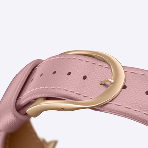 AmazingThing Class Band Nahkainen Hihna Apple Watch 45 / 46 / 49 mm:lle - vaaleanpunainen
