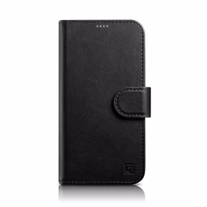 iCarer Lompakko Kotelo 2in1 Cover iPhone 14 Plus Anti-RFID Nahka Flip Case Musta (WMI14220727-BK)