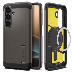 Spigen Tough Armor Mag MagSafe Suojakuori Samsung Galaxy S26:lle - harmaa