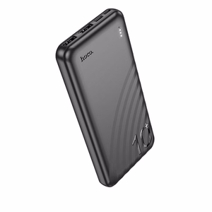 Hoco J123 varavirtalähde 10 000 mAh (2x USB-A, 1x USB-C) - musta