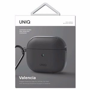 Uniq Valencia -kotelo AirPods 3:lle - harmaa