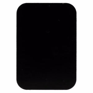 Metallilevy magneettikiinnikkeitä varten - suorakulmainen 45x65mm musta