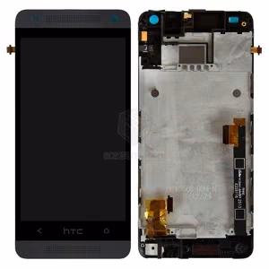 LCD-näyttö HTC One Mini (M4) kosketusnäytöllä ja kehyksellä musta alkuperäinen (service pack)