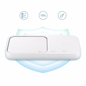100% alkuperäinen langaton laturi Samsung Duo EP-P5400TWEGEU, valkoinen, 15W, mukana verkkolaturi ja kaapeli