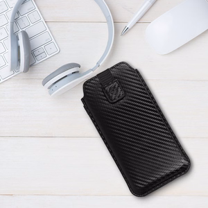 Wonder CARBON Suojakuori (koko S) Nokia 105 2019/150/216:lle musta