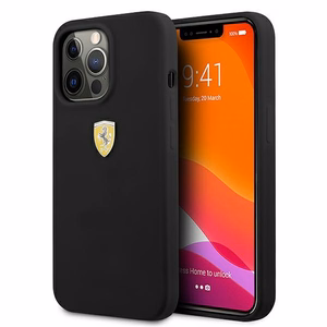Ferrari FESSIHCP13XBK iPhone 13 Pro Max 6.7" musta/musta kovakotelo Silikoni