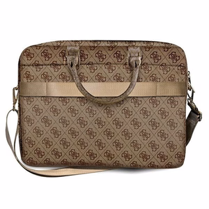 Guess 4G Big Logo bag for a 16'' laptop - brown