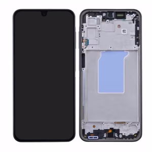 LCD-näyttö yhteensopiva Samsung A266 A26 5G kehyksellä / musta / HQ