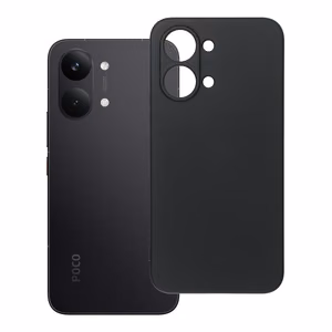 Musta silikonisuojakuori Poco X8 Pro Max 5G -puhelimelle