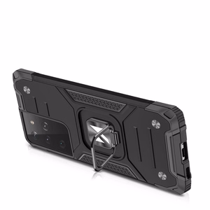 Wozinsky Ring Armor kova hybridi tapauksessa kansi + magneettinen haltija Samsung Galaxy S22 Ultra sininen