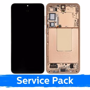 Samsung S926 S24 Plus -yhteensopiva LCD-näyttö kehyksellä / hiekkakivenoranssi / (huoltopakkaus) +AKKU MUKANA