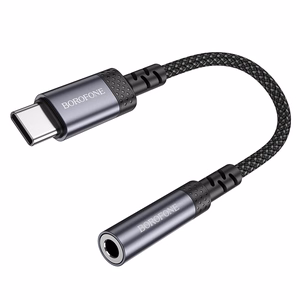 Borofone Adapter BV24 Graceful - Type C to jack 3,5mm - grey