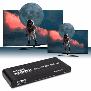 Qoltec 51798 Aktiivinen HDMI-Jakolaite 4x HDMI 4K 3.4Gb/s