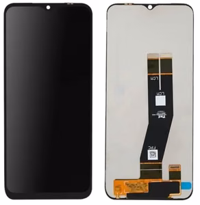 LCD näyttö Samsung A145 A14 4G 2023 kosketusnäytöllä (Black flex) musta alkuperäinen