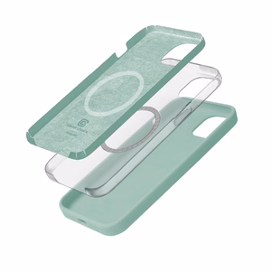 Crong Color Cover Magnetic MagSafe suojakuori iPhone 15 -laitteelle, mintunvihreä