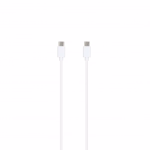 SEEK TOTI 20W Type-C PD verkko pikalaturi Type-C – Type-C 1 m PVC datakaapelilla 3A, valkoinen