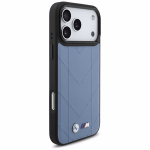 BMW M Quilted Logo MagSafe Suojakuori iPhone 17 Pro Maxille - sininen
