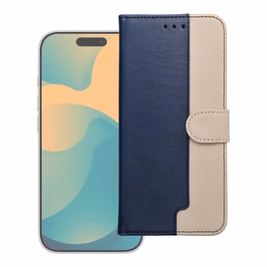 Flip case for Samsung A37 Split Book navy and cream