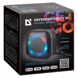 BLUETOOTH SPEAKER DEFENDER ENJOY 10 3W CZARNY