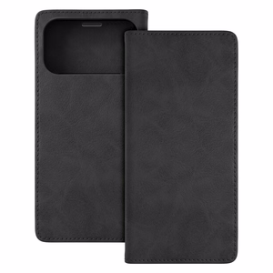 Musta TFO Smart Suede -lompakkokotelo – Apple iPhone 17 Pro Max- ja iPhone 18 Pro Max -puhelimille