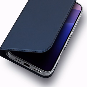 DUX DUCIS Skin Pro Lompakkosuojakuori iPhone 16 Pro Max:lle - sininen