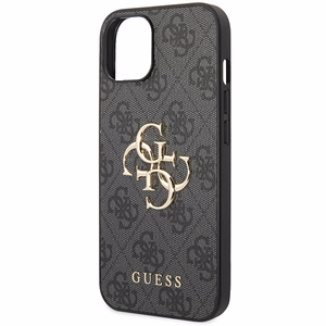 Guess 4G Big Metal Logo kotelo iPhone 15 - harmaa