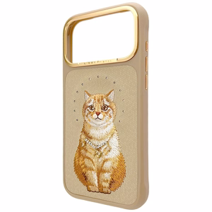 Nimmy Lucky Fashion Cat MagSafe Suojakuori iPhone 17 Pro ruskea