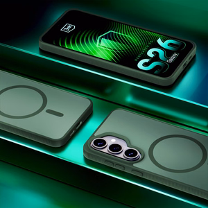 Samsung Galaxy S26+ – 3mk Smoke MagCase vihreä puhelimen suojakuori