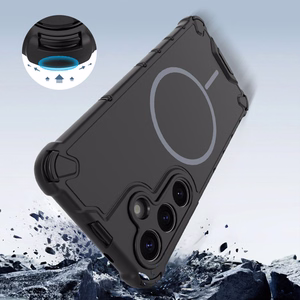 Defender 2in1 Mag Suojakuori Samsung Galaxy S25 Ultra -puhelimelle musta