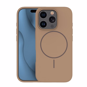 Silikoninen ohut magneettinen suojakuori iPhone 17 Air 6,6 ruskea