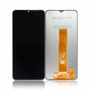 Samsung A125 A12 LCD-näyttö kosketusnäytöllä, musta ORG