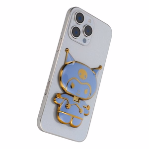 Phone stand DOLL - stick-on - blue